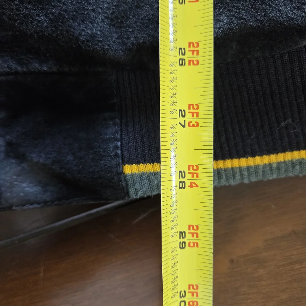 Green Bay Packers Vintage Suede Leather Jacket M - Picture 13 of 15